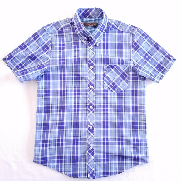 Ben Sherman Boys Short Sleeve Button Down Shirt